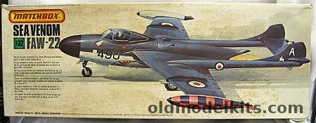 Matchbox 1/32 Sea Venom NF-3 / FAW-22 Royal Australian Navy - RAF or Fleet Air Arm, PK506 plastic model kit